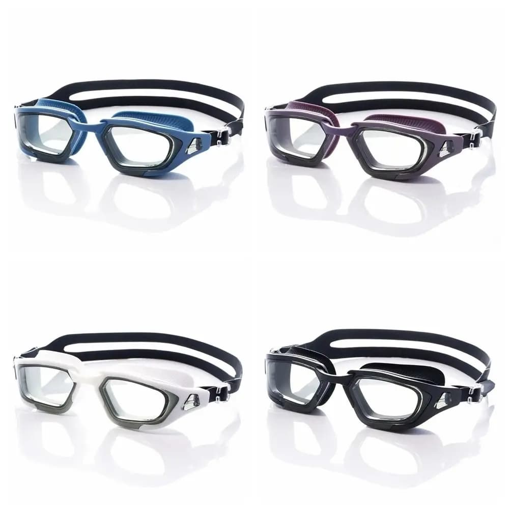 Unisex-Adult Swimming Goggles Shatter-resistant Soft Silicone Seal Anti-Fog Goggles Durable HD Wide View Clear Vision Goggles