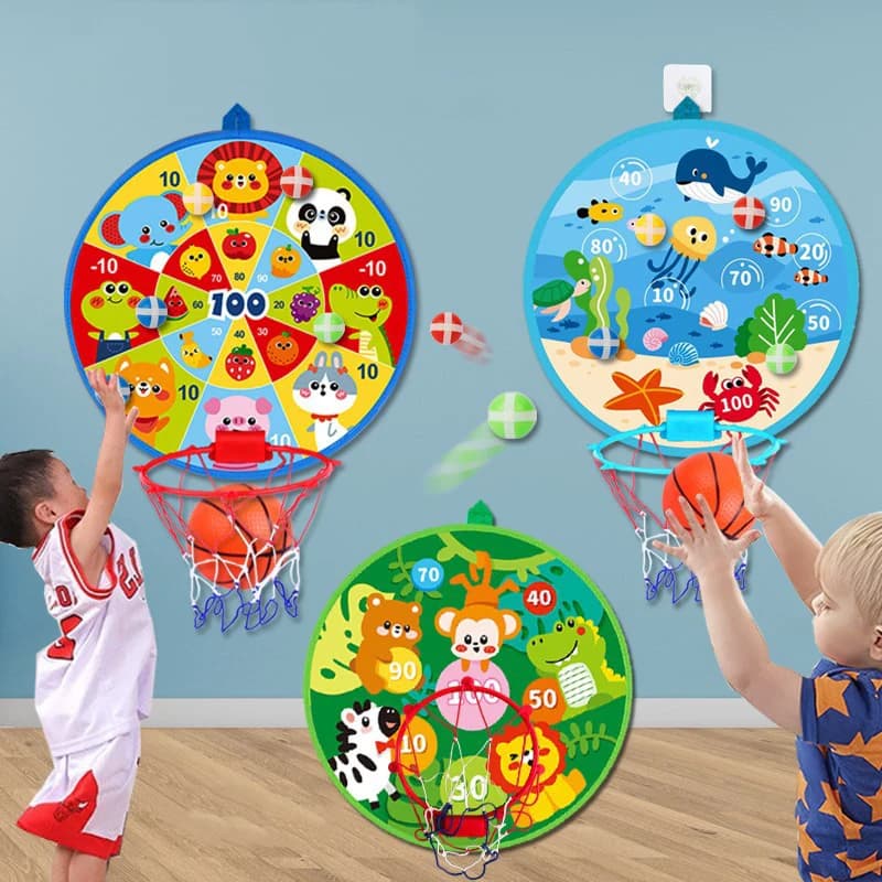 Palla appiccicosa Lancio di freccette Sport Giochi di società al coperto Giochi da tavolo educativi per bambini con palla di freccette Giocattoli interattivi genitore-figlio