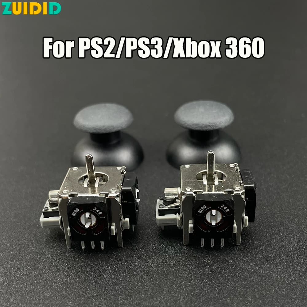 1Set Per PS2 PS3 Xbox360 Controller 3D Rocker Joystick Asse Sensore Analogico Parti di Riparazione Accessori Gamepad Piccolo Foro