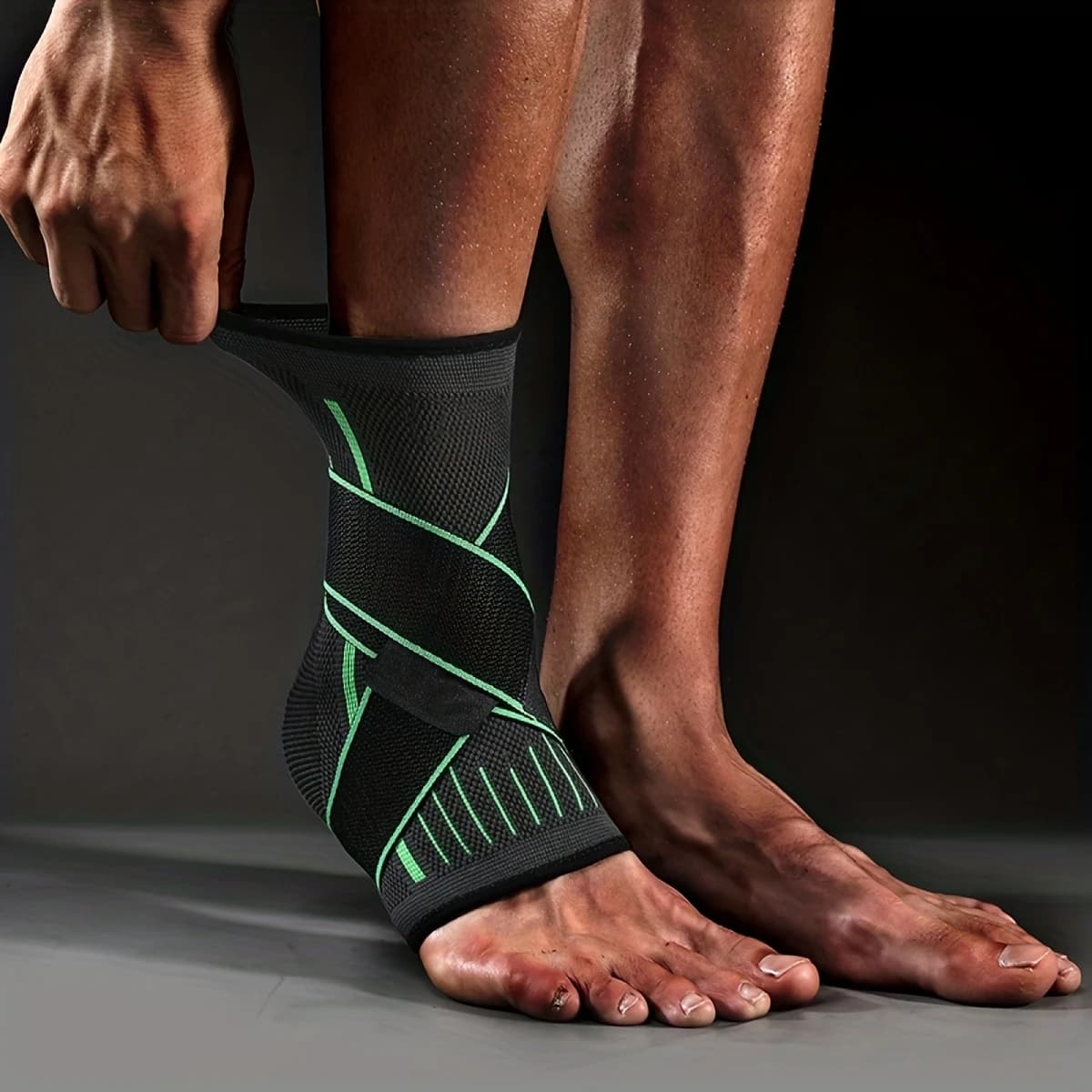 Adjustable Compression Bandage, Ankle Support Strap, Sports Compression Ankle Support for Outdoor Hiking, Basketball, Running, D