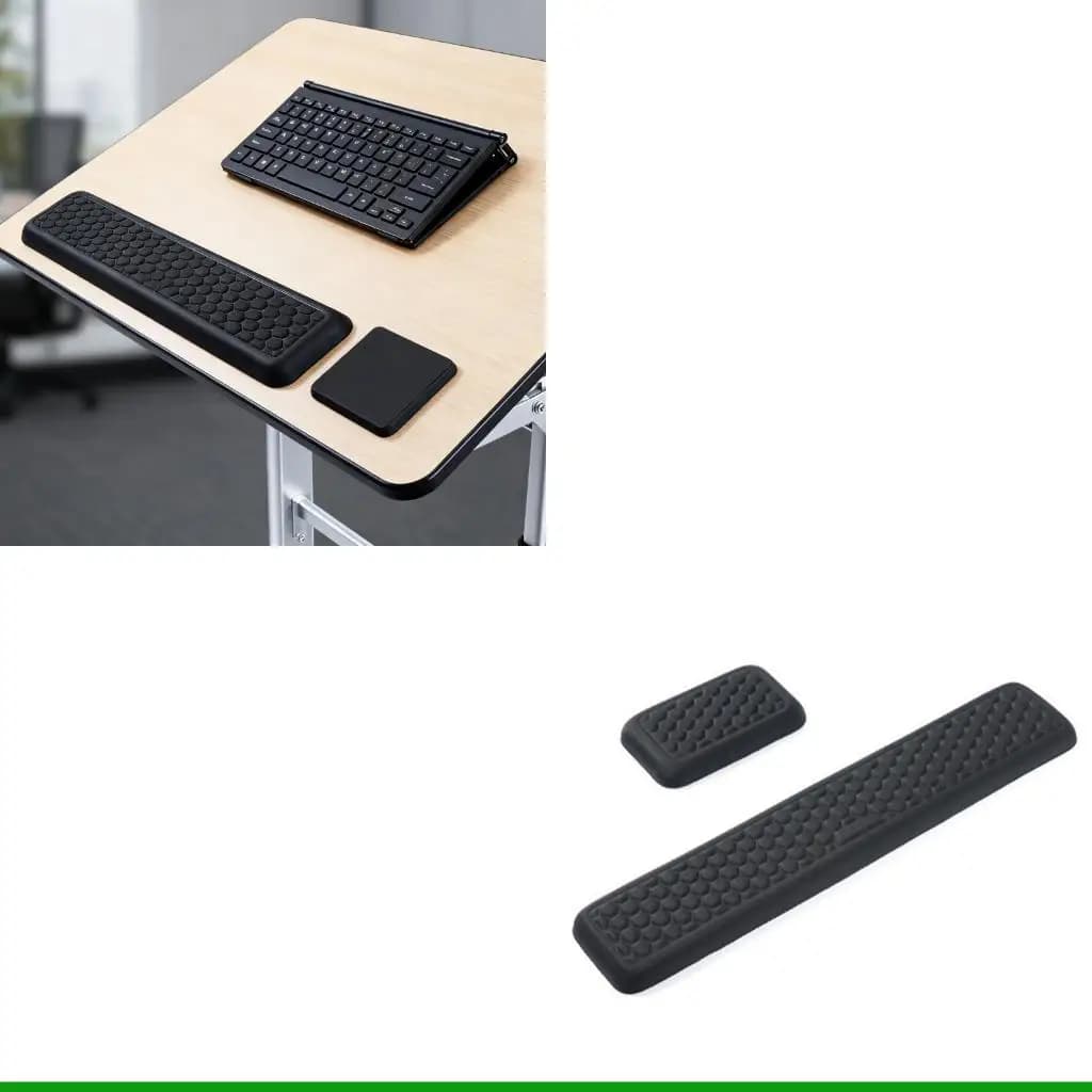 Poggiapolsi per tastiera U55C Tappetino ergonomico per mouse, comodo per tastiere computer