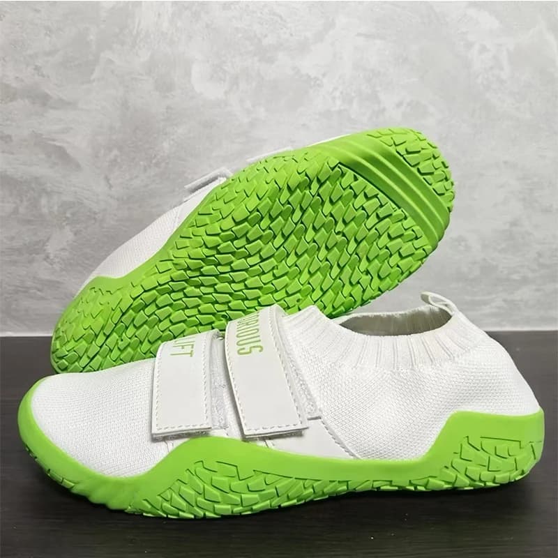 Nuove scarpe da allenamento per squat con trazione dura sportiva leggera da palestra unisex di grandi dimensioni Scarpe da sollevamento pesi Pro Hook & Loop 35-46 #