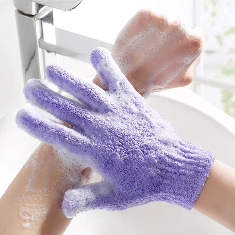 Guanti per la Pulizia del Corpo, Spugna Morbida, Set Esfoliante per Doccia e Bagno, Guanto da Bagno per Casa e Hotel