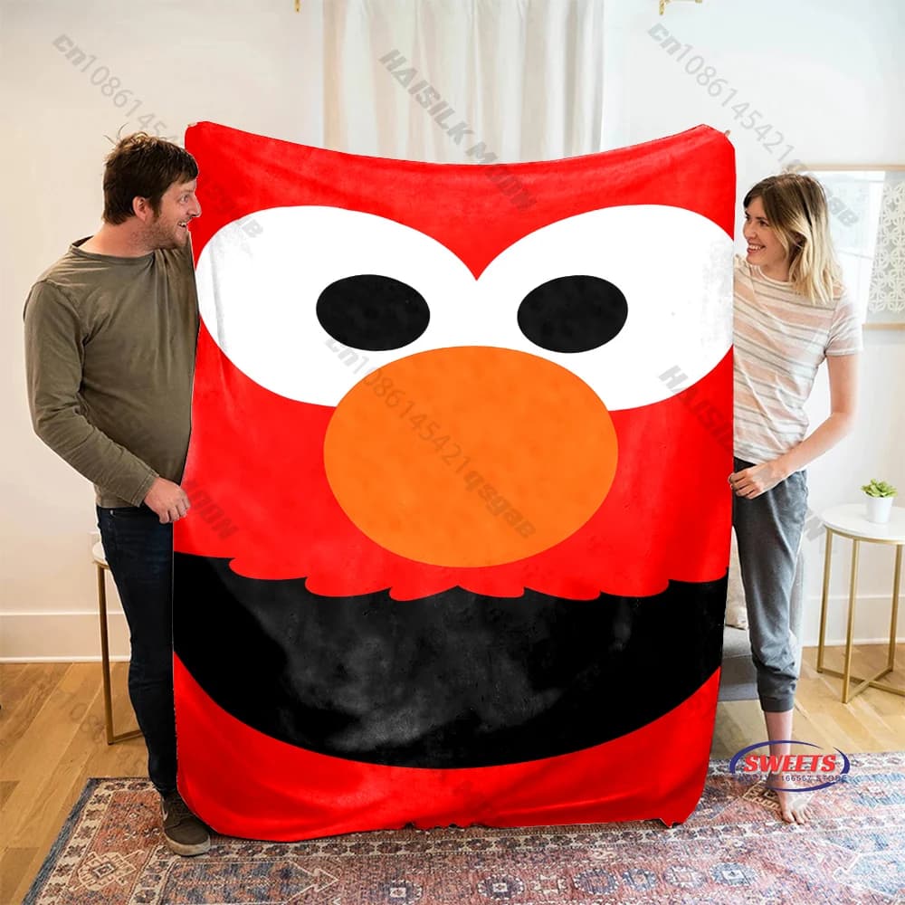Coperta stampata con motivo S-Sesame S-Street in 17 stili, morbida coperta per divano letto, regalo ideale per donne, mamma, insegnante