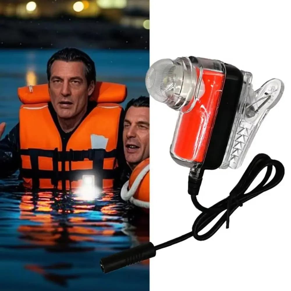 Lithium Life Vest Light Life-saving Emergency Life Jacket Light Long Range Rescue Overboard Survival