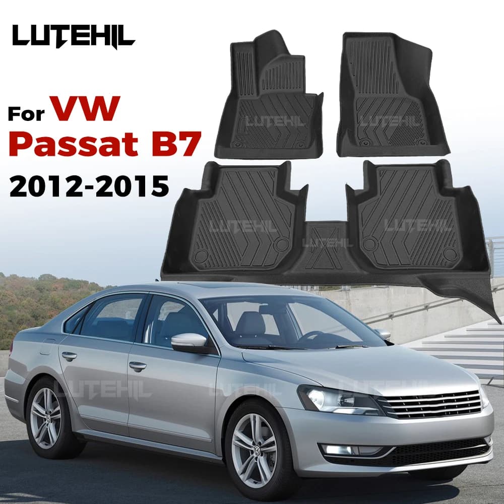 Tappetino TPE personalizzato per tutte le stagioni per Volkswagen VW Passat B7 2012-2015 2013 2014 Tappeto protettivo per interni automobilistici