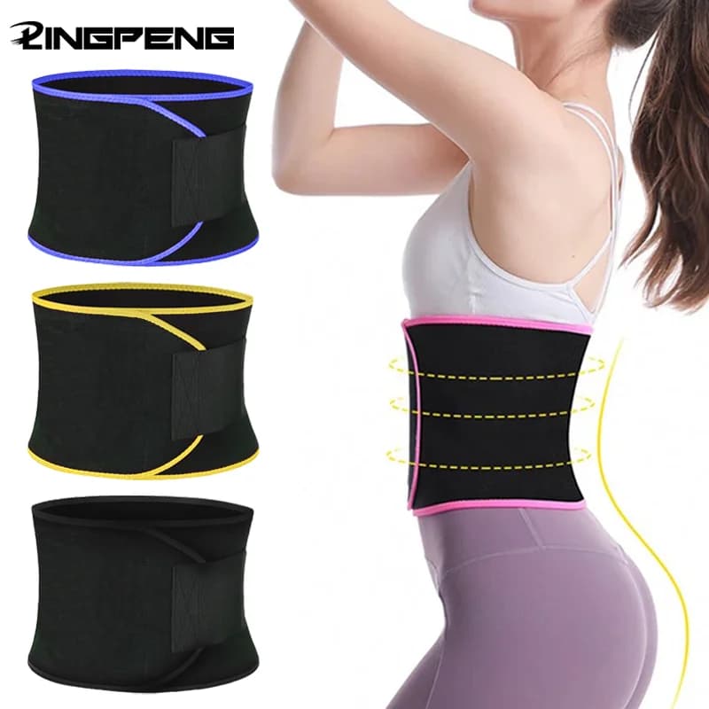 Donna Uomo Vita Trainer Sauna Cintura per il sudore Corsetti per la pancia Controllo Sport Bruciatore Allenamento Perdita di peso Dimagrante Body Shaper Esercizio