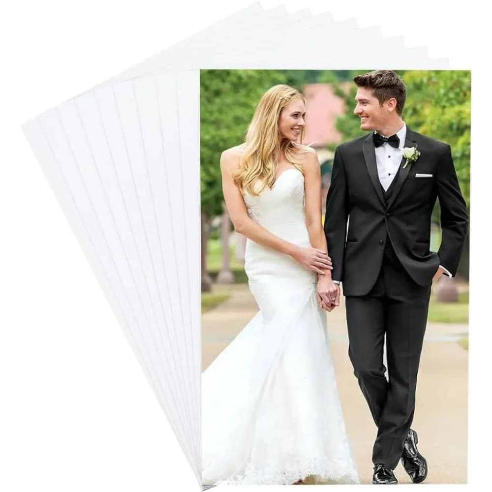 10 pezzi grezzi per foto in metallo per sublimazione 5,9 x 3,9 '' 0,5 mm di spessore piastra per foto in alluminio bianco perlescente trasferimento di calore