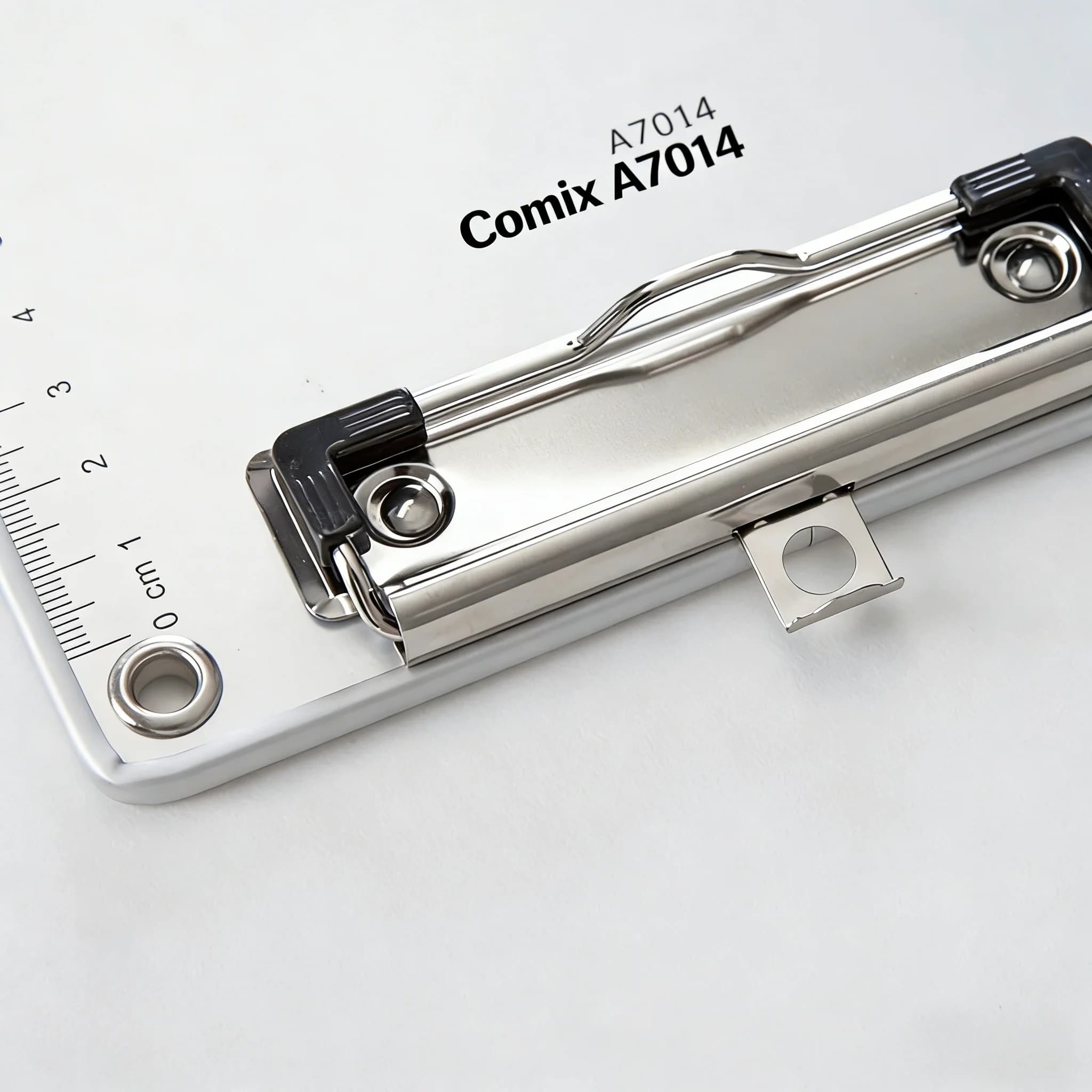 Comix A7014 Aluminum Clipboard, A5 Size Butterfly Clip Writing Board, Strong Metal File Folder Clip Board Office Stationery