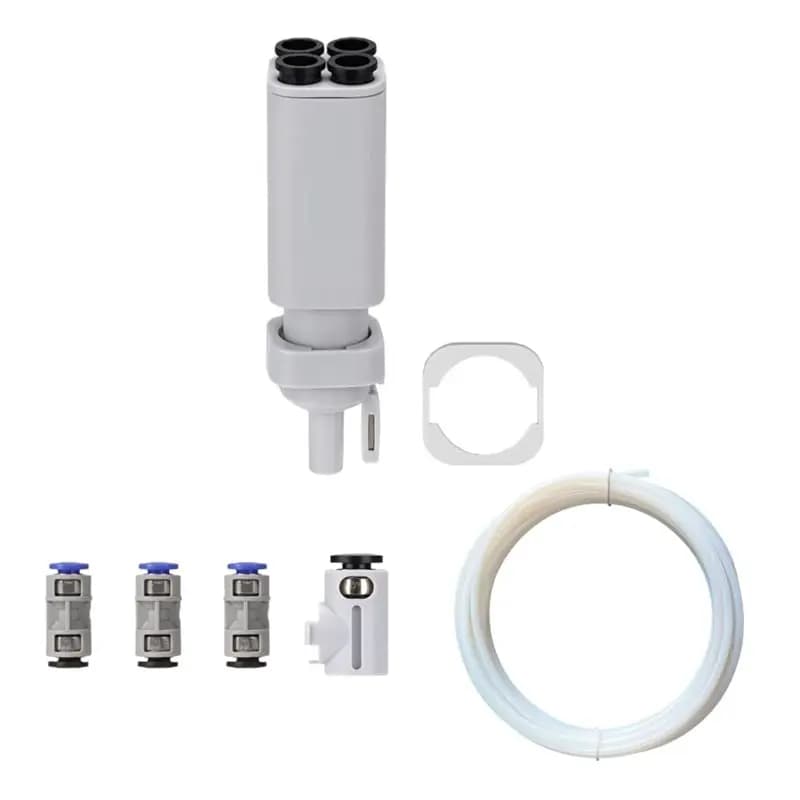 ABKU-AMS Lite Filament Hub Kit with 3 PTFE Pipe Couplers, 6.6 Feet PTFE Tube and 1 3D Printer Connector Bambu Lab A1 Mini/ A