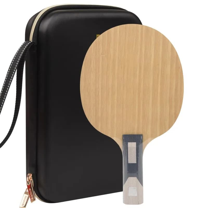 Sanwei Super 75 # PBO-Carbonio Ping Pong Blade Quick Attack Offensive++ Zylon Carbon Fiber ZLC Ping Pong Racket with Case