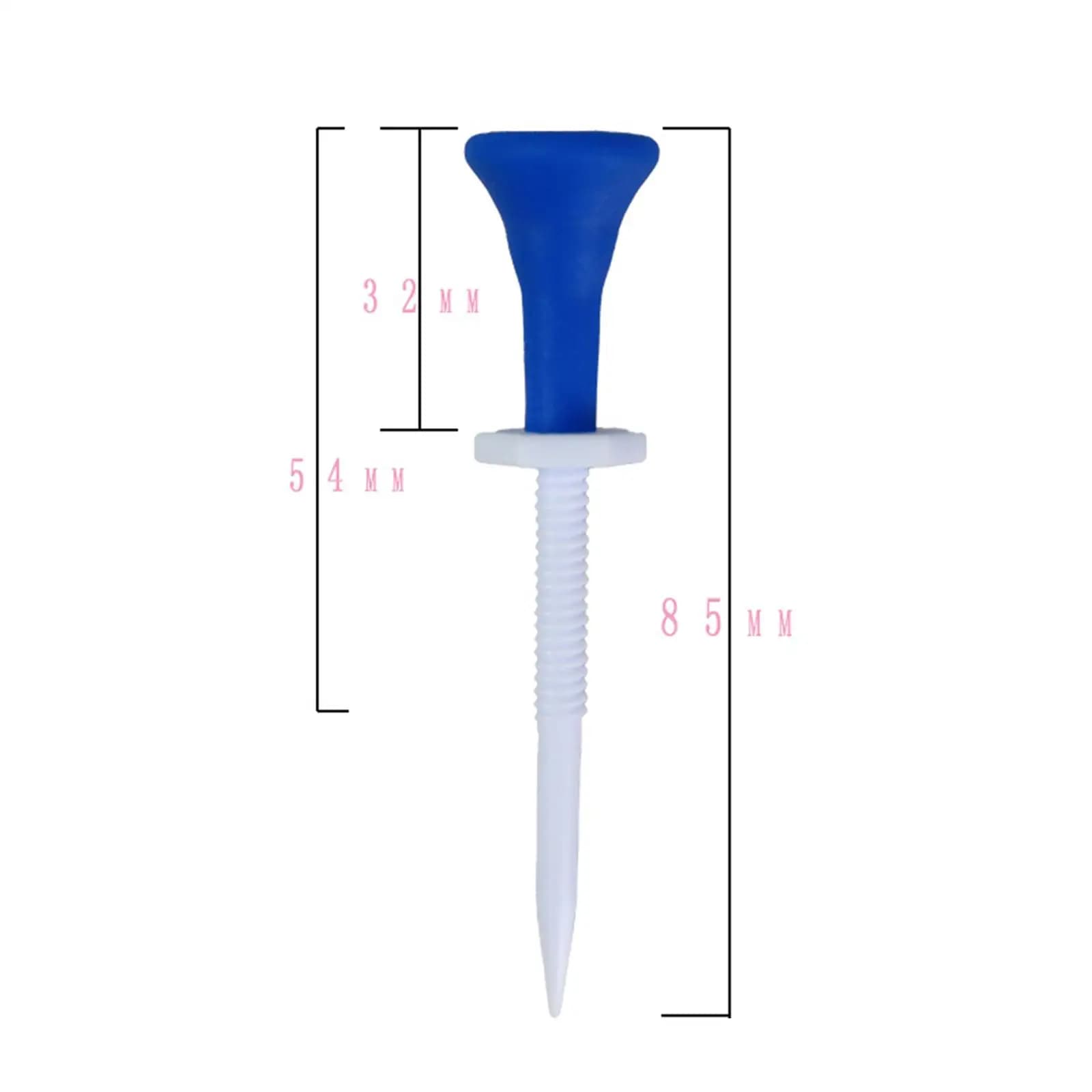 Golf Tee Rack Height Adjustable 85mm ABS Plastic Soft Head Durable Ball Holder Aid Practical for Golf Equipment Accessories