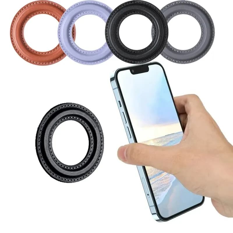 Supporto ad anello magnetico per iPhone 14 13 12, supporto magnetico per telefono cellulare da parete magnetico per MagSafe, supporto per telefono per auto, supporto adesivo