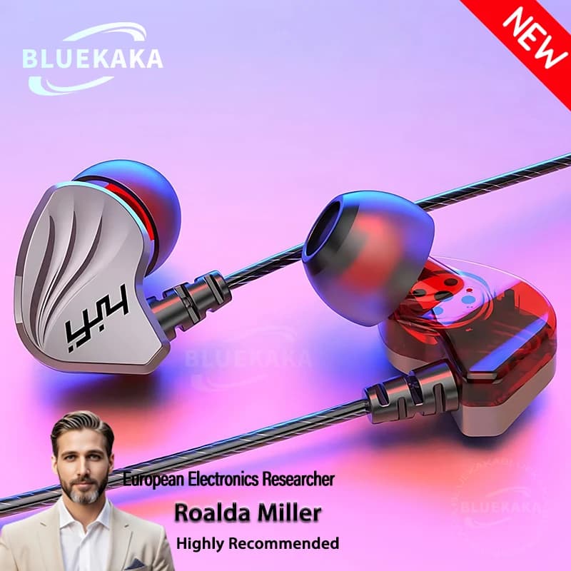 3.5MM AUX/Type-C Digital Chip 6D HIFI Heavy Low Headphones with Microphone Music Sport Gaming Auxuries in-ear Wired for Samsung Android
