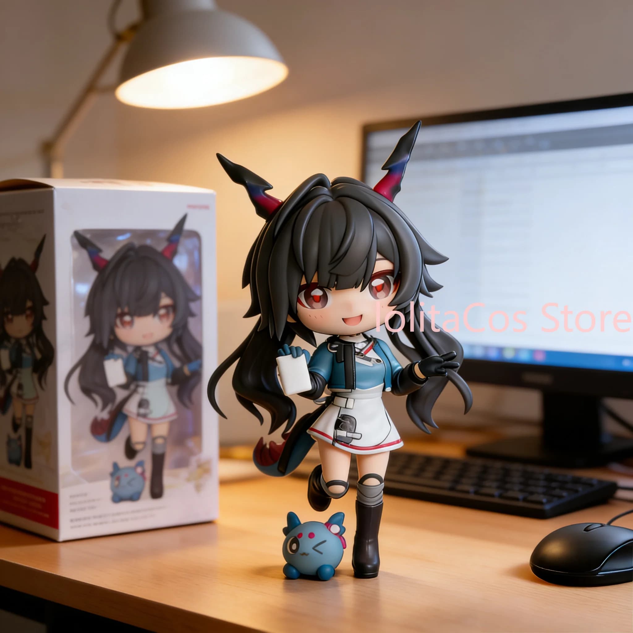 Arknights: Endfield Chenqianyu Statuetta Miniatura Q-version 12cm, Decorazione da Scrivania, Modello Ornamentale, Figurina Kawaii del Personaggio del Gioco