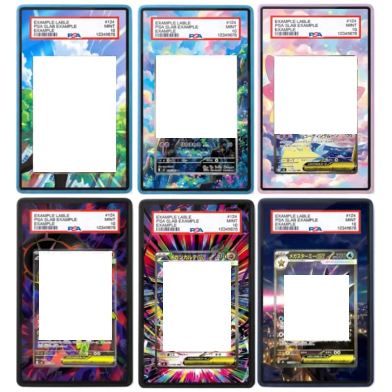 Rosa Clefairy Clefable Pinsir Anime Card Extended Art Acrylic Display Case Collection Card Extended Painting Psa Display Rack
