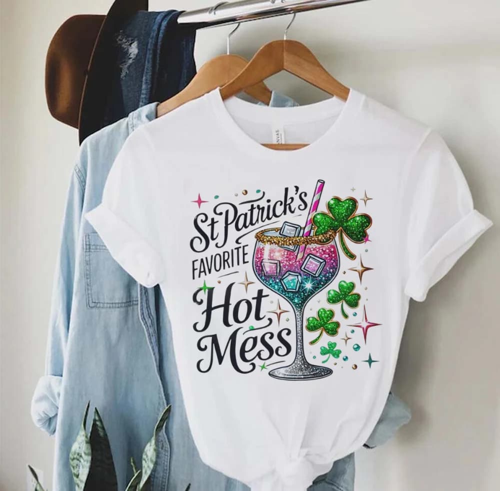 Abbigliamento moda donna carino acquerello T-shirt stampata T-shirt basic manica corta T-shirt casual da donna con motivo bicchiere di vino