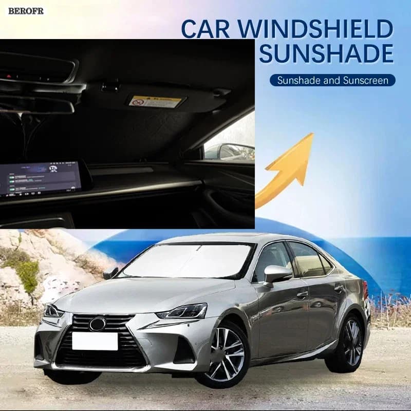 Car Windshield Sun Shade Covers Front Window Sunscreen UV Parasol For Lexus IS 2006-2022 Summer Car Accessories