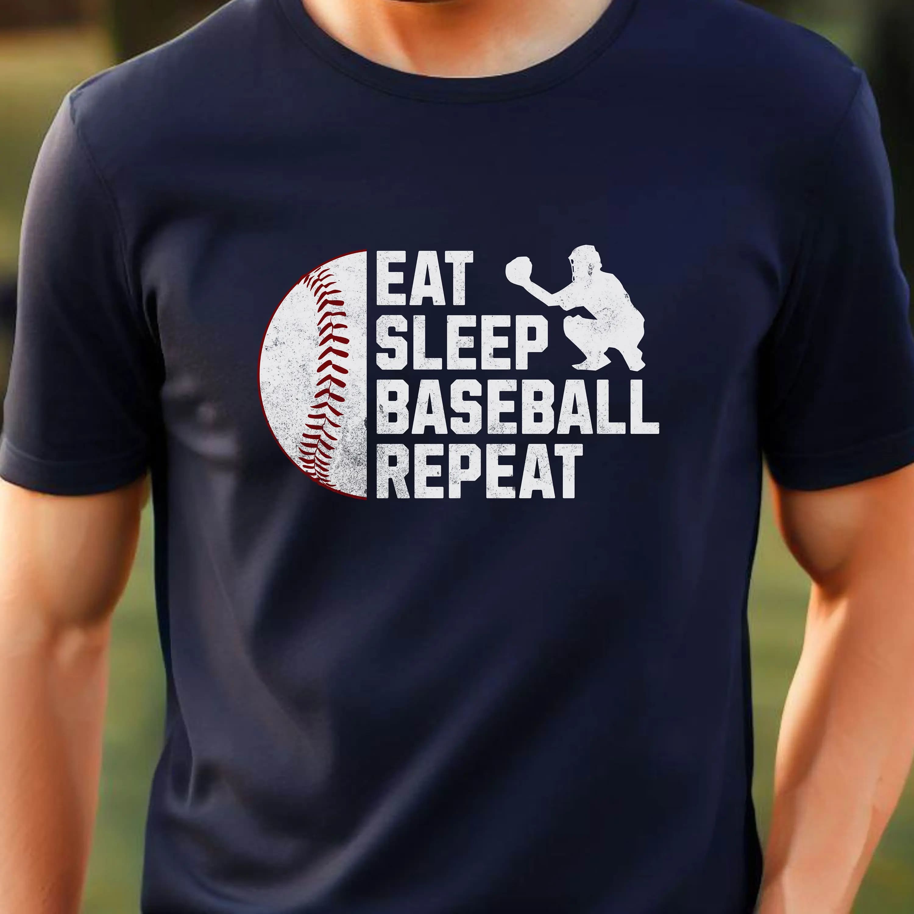 Men's Baseball T-shirt Letter Print Summer Sports Trucksuit Short Sleeve Tops Casual Sportswear Breathable Fashion Sweatshirt