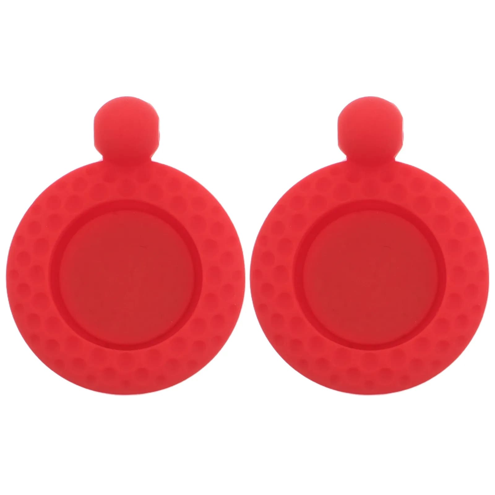 2Pcs Golf Ball Position Marker Red Silicone Hat Clip for Cap Ball Marker Holder Lightweight Golf Accessories Training Aid Fast