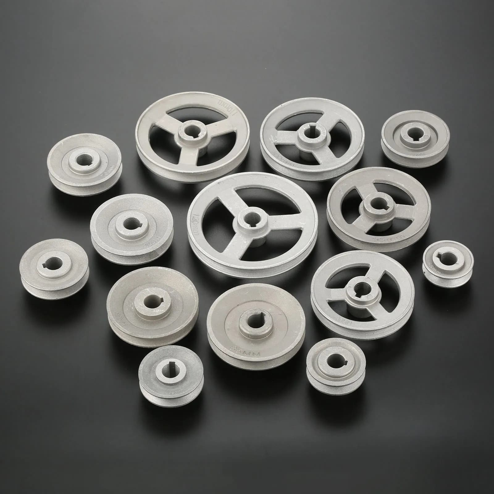 Parti del motore della frizione solida/cava 45mm-120mm della puleggia della ruota di trasferimento di Timming della macchina per cucire industriale di alluminio