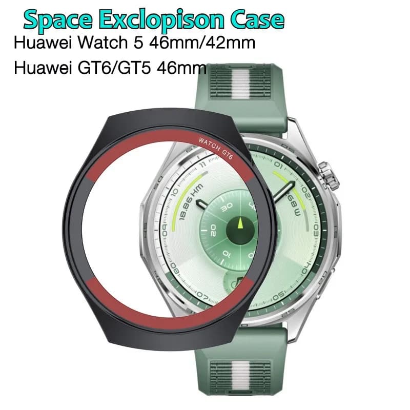 Custodia Protettiva per Smartwatch Huawei Watch 5 42mm 46mm GT 6 46mm, Cover Protettiva a Guscio Cavo per Huawei GT6 GT5 46mm