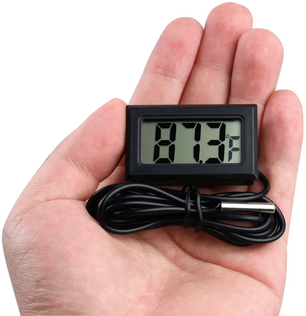 Termometro Digitale LCD Mini per Congelatore -50~110 Gradi con Sonda per Frigorifero, Cavo da 1m, Modello TL8009