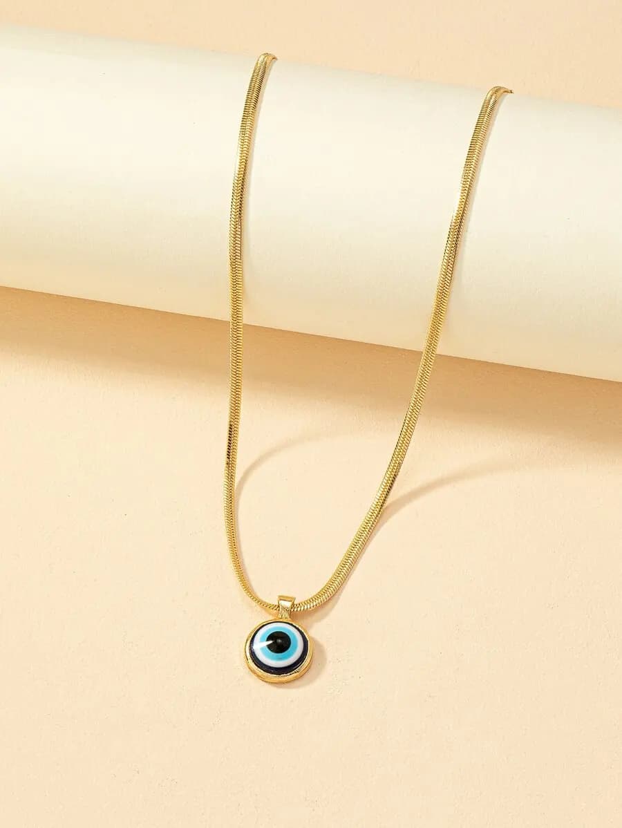 Evil Eye Pendant Necklace For Women Unisex Fashion Jewelry