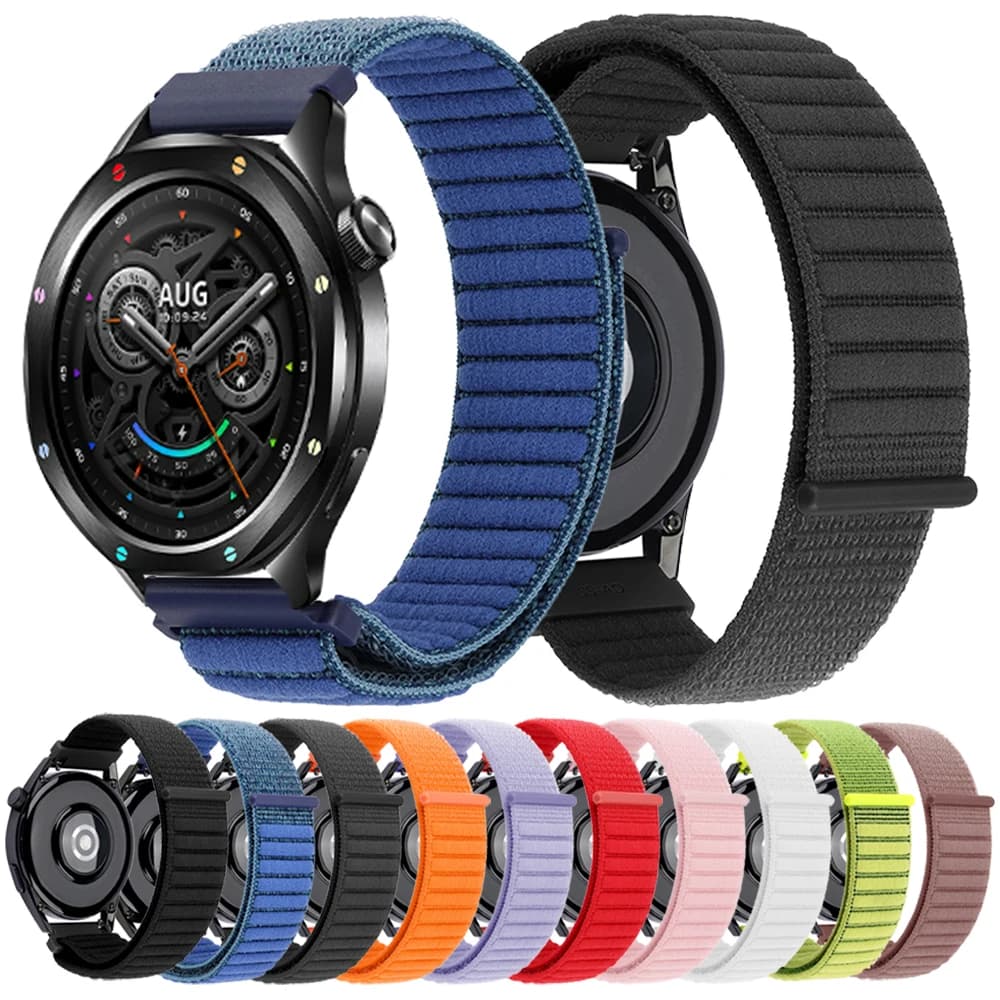 Bracciale traspirante in nylon da 22 mm per Xiaomi Watch S4 Sport S3 S1 Active/Pro S2 46mm/42mm cinturino Xiaomi Watch colore 2 cinturini Mi Watch