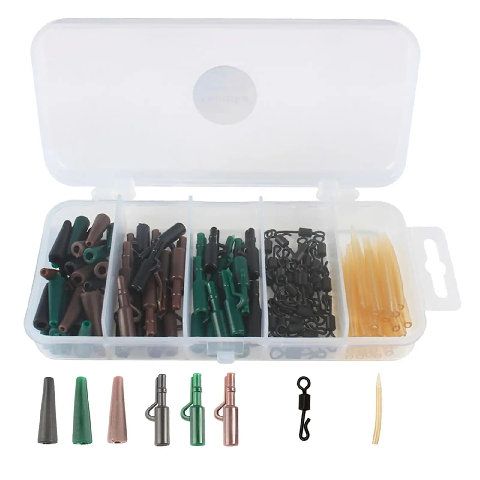 120pcs Carp Fishing Tackle Kit Fishing Accessories Box Kit for every angler,