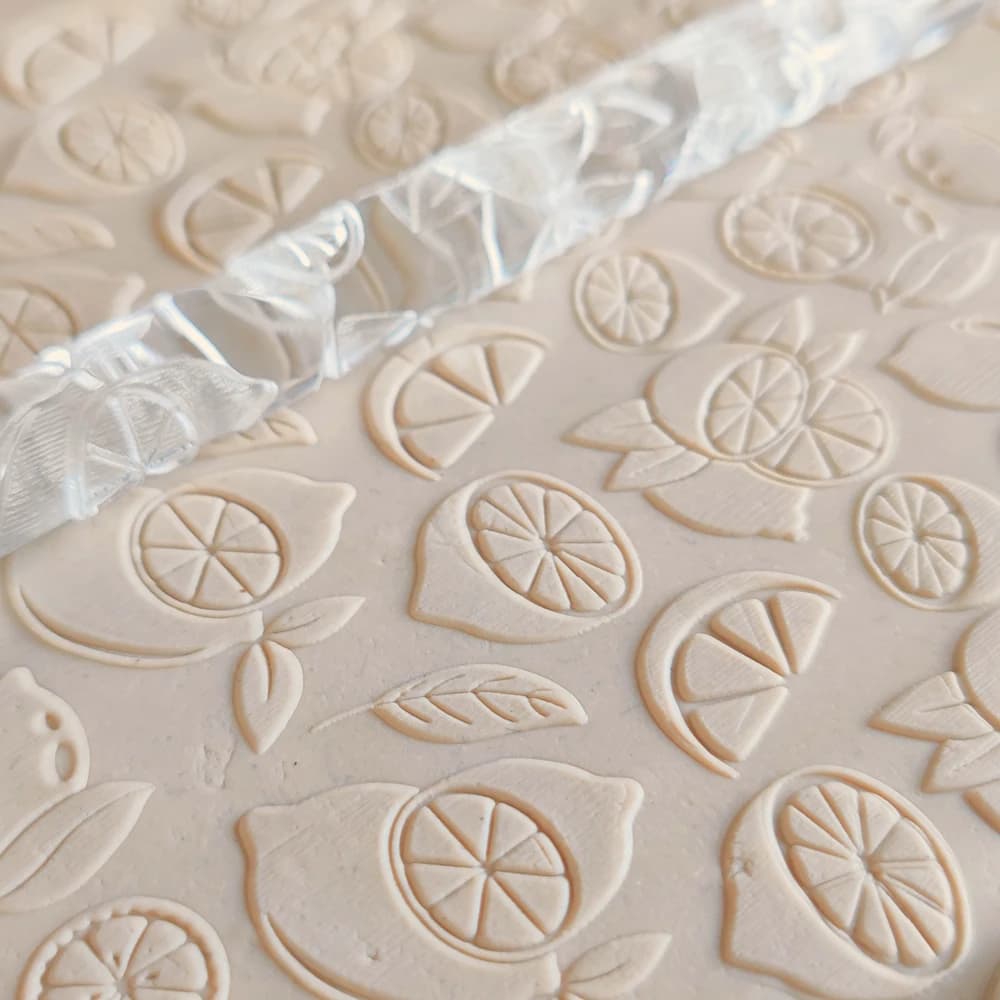 Piccoli elettrodomestici da cucina con motivo limone per idee per decorare torte Pasticceria Crea orecchini in argilla polimerica Il miglior mattarello