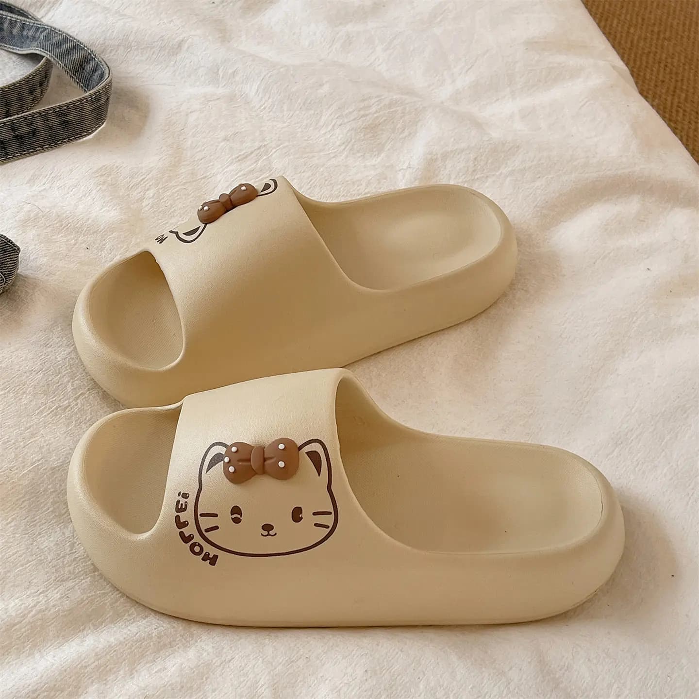 Ciabatte Estive da Donna Anime Hello Kitty, Sanrio Eva, Antiscivolo, per Interni, Spiaggia, con Suola Spessa, per Studentesse