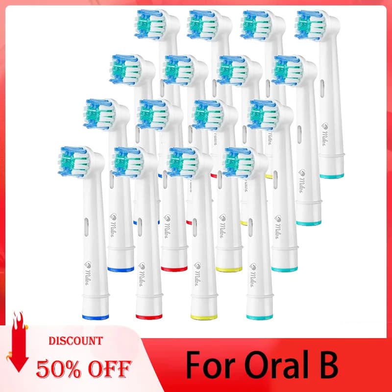 4/8/16 Pcs Electric toothbrush Replacement head Morbida Dupont Setola toothbrush Heads for Oral B Brush SB-17A