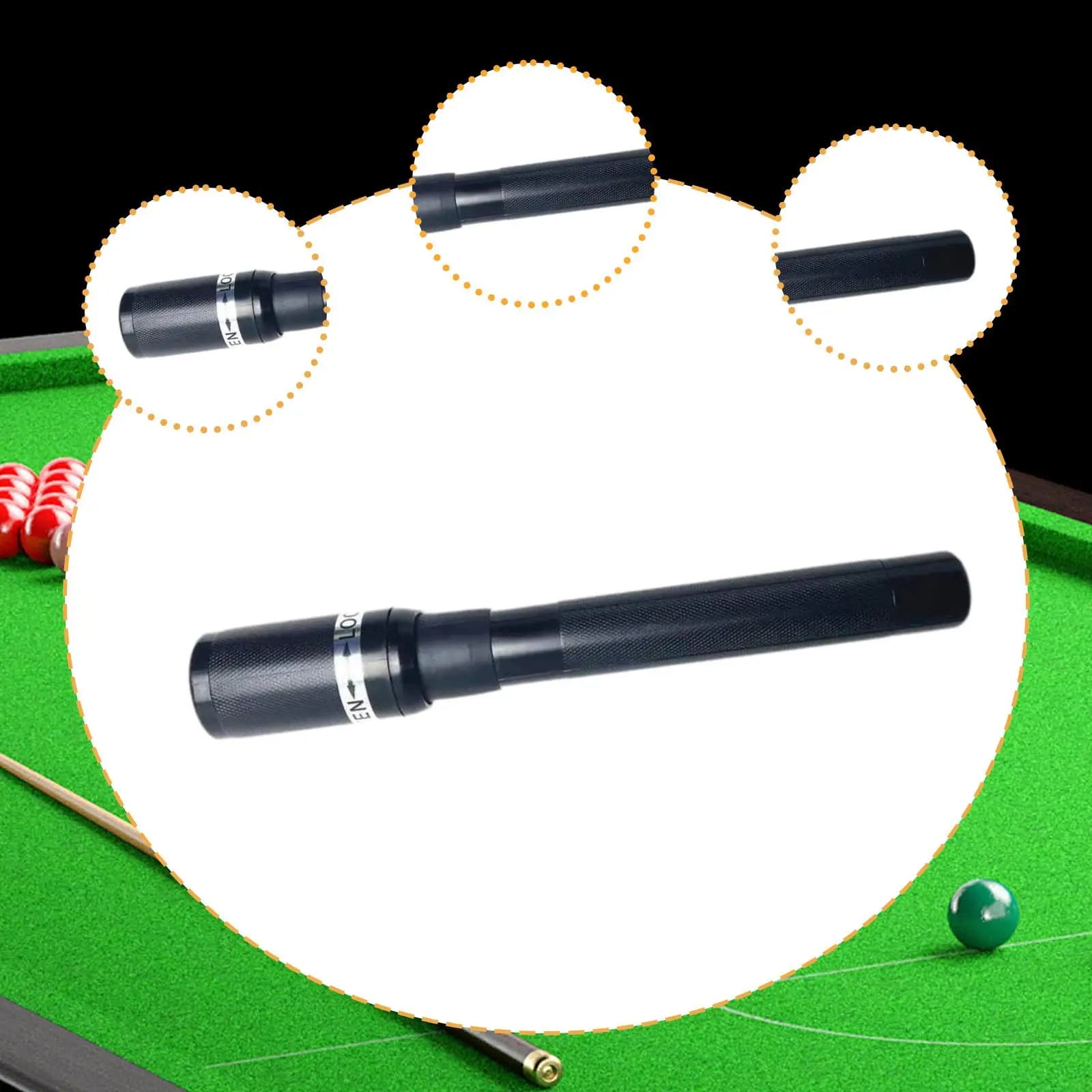 Prolunga Universale per Stecca da Biliardo in Plastica, Allungatore Telescopico Regolabile per Biliardo e Snooker