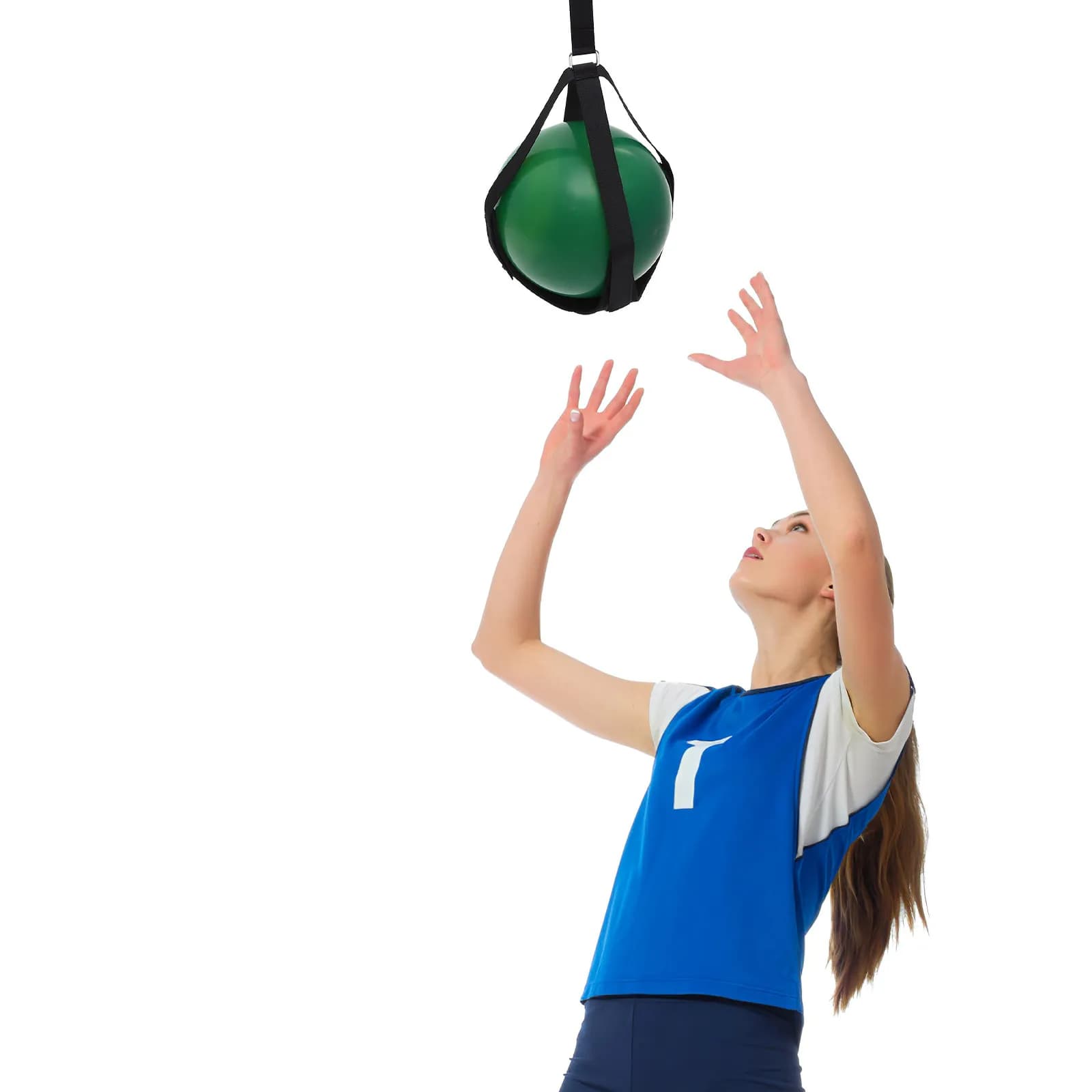 Premium Tool for Volleyball Training, Spike Practice Nylon Strap, Fitness and Open Sport Portable Equipment