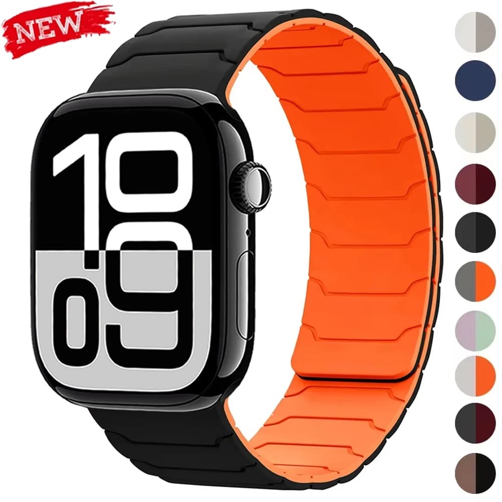 Apple Watch Ultra 2 49mm 46mm 44mm 41mm 45mm 42mm silicone bracelet IWatch series 10 9 8 7 6 5 SE S