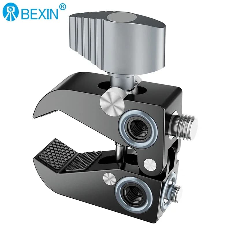 Super Clamp crab clamp with multifunction magic arm and ball head with 1/4'''' and 3/8''''' thread for GPS, phone, LCD/DV monitor, LED video