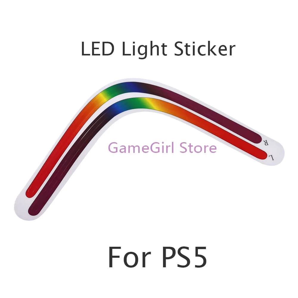 Adesivo sfumato arcobaleno con barra luminosa a LED da 1 pezzo per accessori console Playstation 5 PS5 Drive Digital Edition