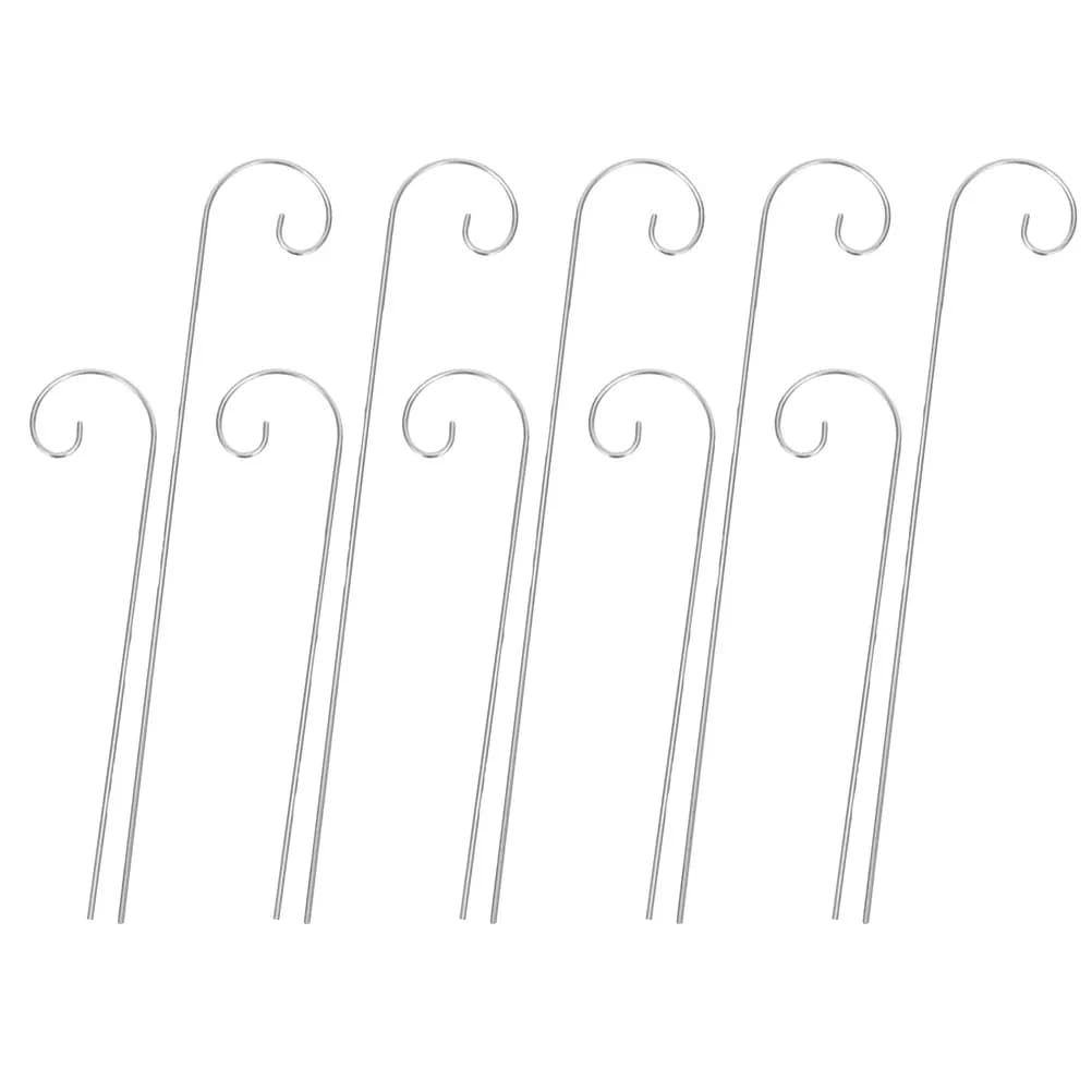 10 Pezzi Ganci da Giardino Versatili in Metallo, Supporti per Piante da Esterno, Portaetichette per Piante, Picchetti per Etichette Floreali