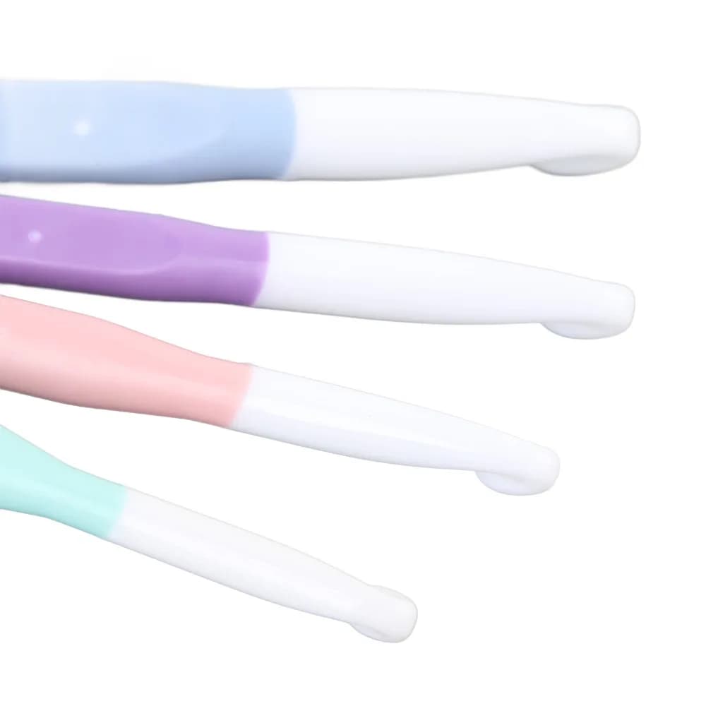 4pcs Durable ABS TPR Handle Crochet Hook Set Ergonomic Handle Long Shaft Knitting Hooks Chunky Yarn Hooks For Rug Weaving
