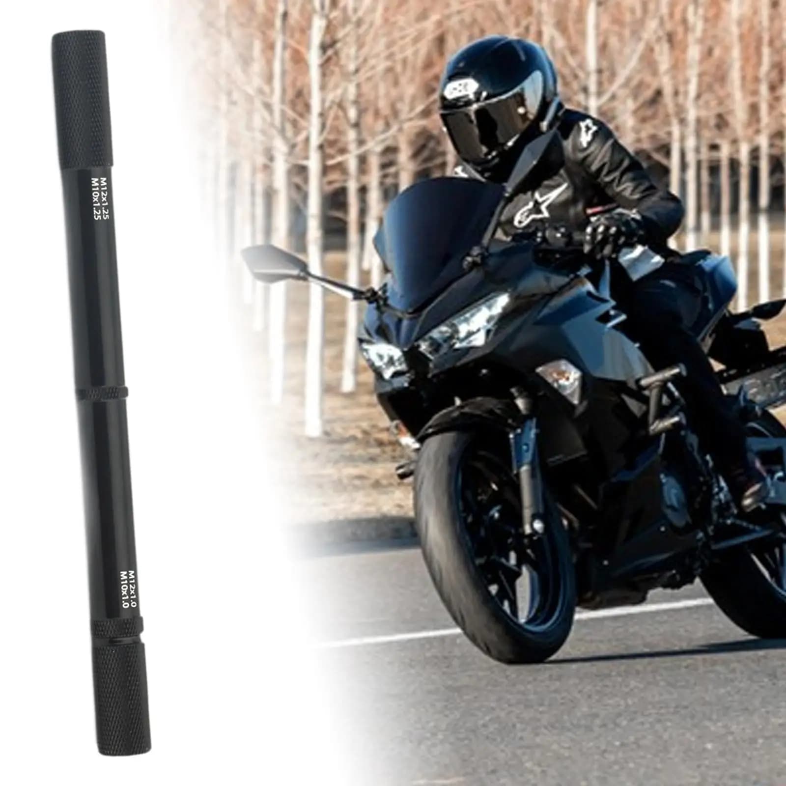 Strumento di spurgo dell'asta dell'ammortizzatore generico Accessorio nero Strumento di mantenimento della cartuccia della forcella Strumento di spurgo della forcella del motociclo Set di strumenti di manutenzione della forcella
