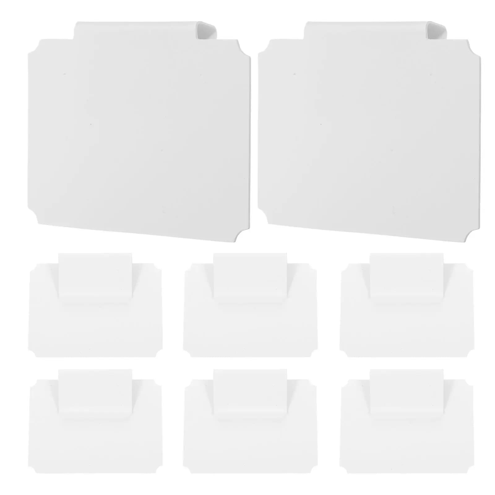 8 etichette a clip per cestini, riutilizzabili, con design da appendere, per contenitori, cassetti, scaffali, organizzazione dispensa, portaetichette per cestini