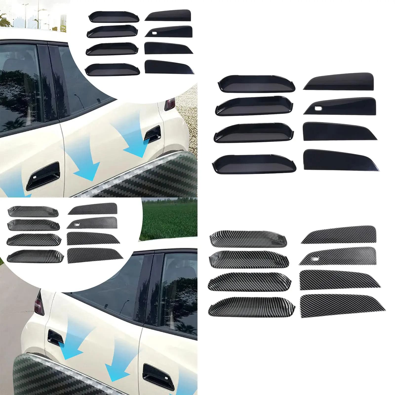 Copertura Protettiva per Maniglia Auto, Adesivi Antigraffio per BYD SEAGULL, Accessori Auto