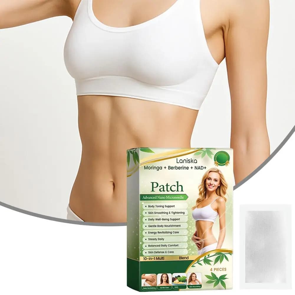 Nano Microneedle Patch Natural Herbal Body Firming Sticker Berberine x NAD+ Weight Management All Skin Types Daily Use