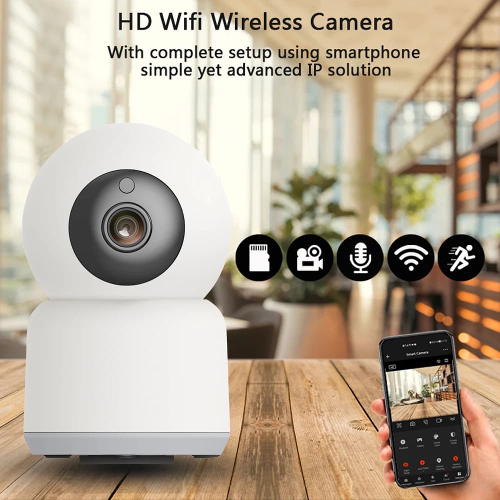 Mini telecamera IP WiFi per interni Smart Life Tuya Smart Mini telecamera IP Telecamera antifurto di sorveglianza CCTV domestica di sicurezza wireless