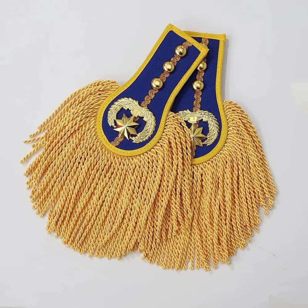 1 paio Spalline Spalline Spilla Bordo Multiuso Nappa Frangia Spalline per Tamburo Corno Fascia Giubbotti Cappotti Spallacci