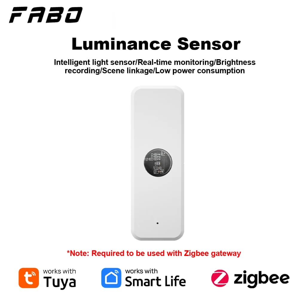 Tuya ZigBee Rilevatore di luminosità dell'illuminazione Sensore di luce Sensore di luminanza Domotica con collegamento del dispositivo Smart Life