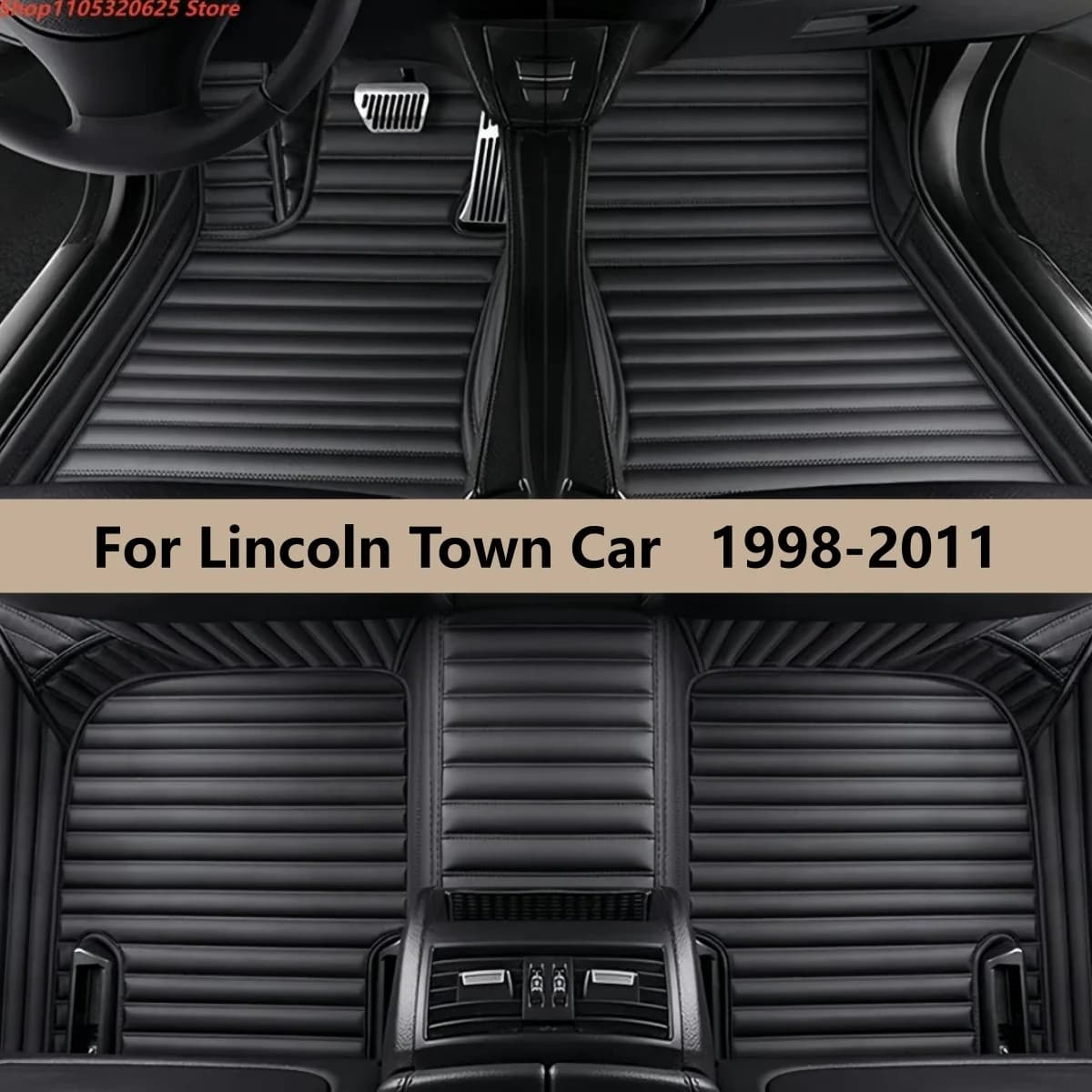 Tappetini per auto personalizzati adatti per Lincoln Town Car 1998-2003 2004 2005 2006 2007 2008 2009 2010 2011 accessori auto Tappeto per auto
