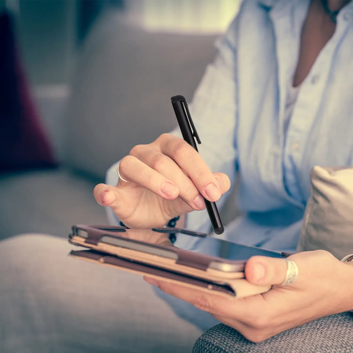 30 Pezzi Penne Capacitive per Scrittura a Mano, Stilo Sottile per Disegno, Giochi, Appunti, Uso su Schermi Touch di Telefoni, Tablet e Laptop