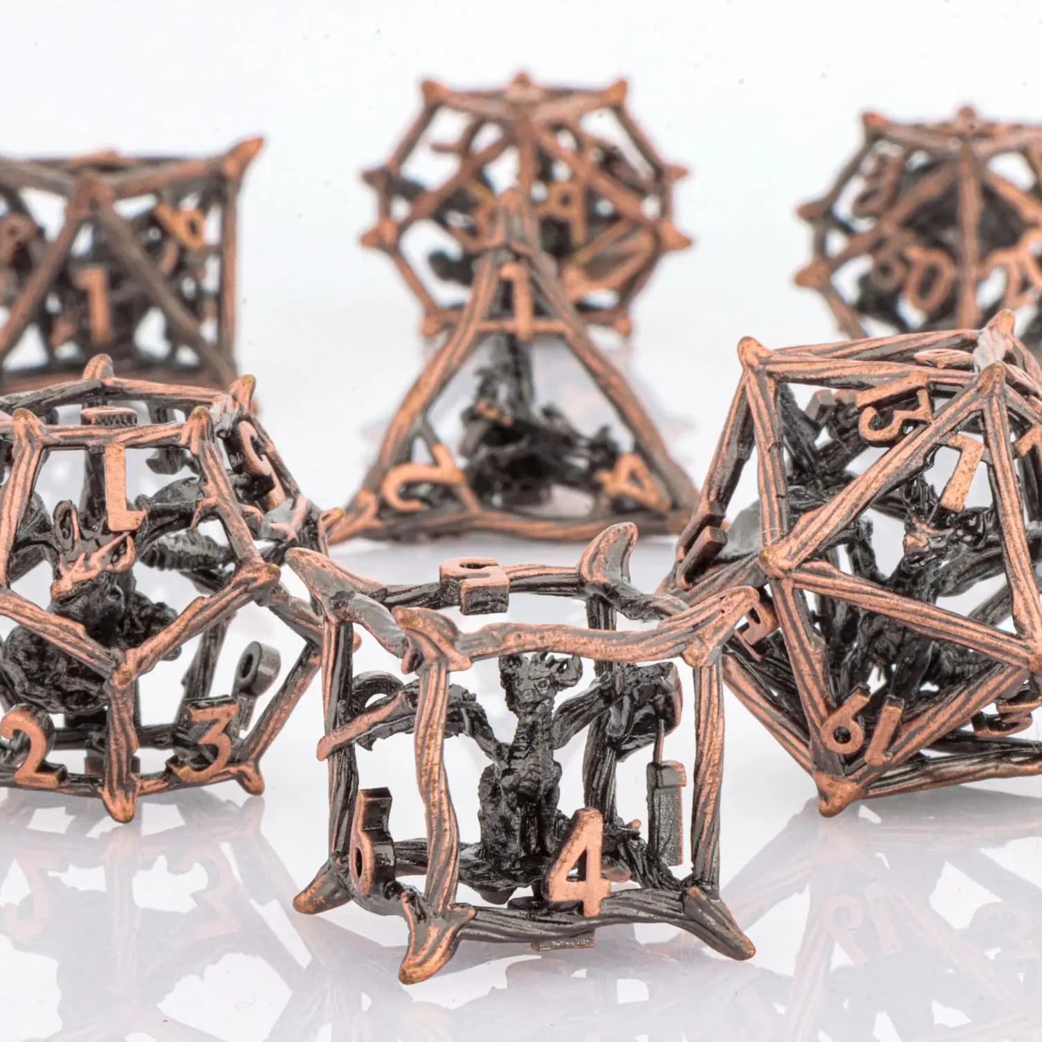 Dragon Dice Dadi classici vuoti in metallo D&D - Dadi divertenti per Dungeons And Dragons D e D D Dice Regalo di Natale per lui